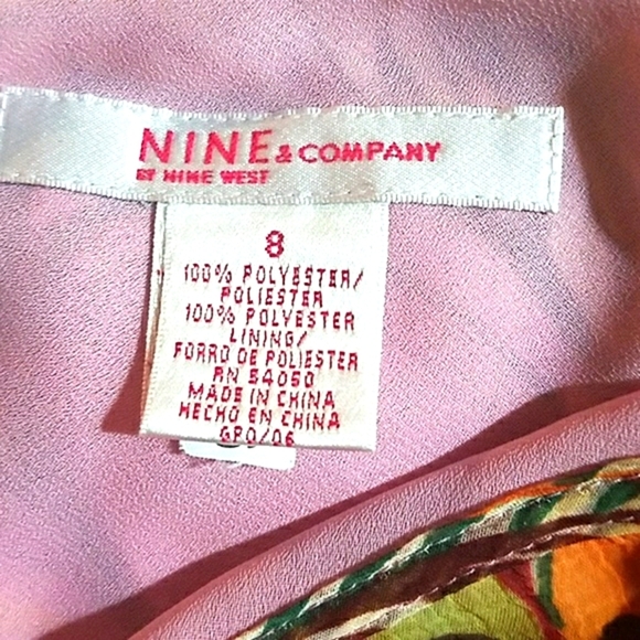Nine & Company Ladies Skirt 8 Floral Multicolored - Picture 6 of 6